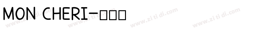 MON CHERI字体转换